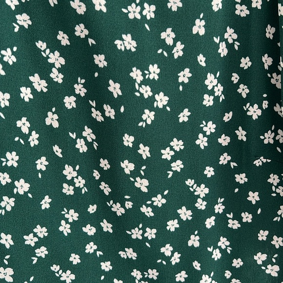 Reformation Oakley Discontinued Annette Green Floral Print Midi Dress Size 4 (S) - Picture 10 of 11